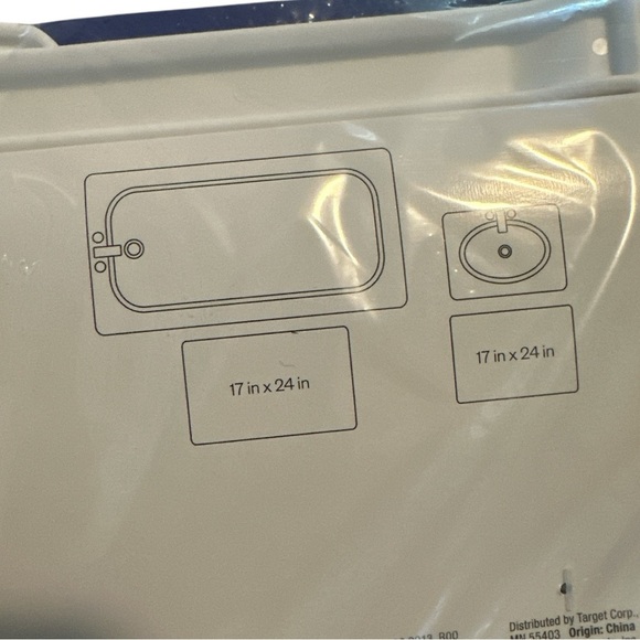 Room Essentials Everyday Chenille Bath Rug Set 2pc 17”x24” Non-Skid - Picture 2 of 8